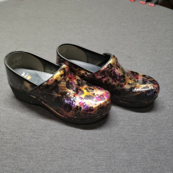 Dansko XP 20 Professional Shoes Clogs Women's SZ 6.5 -7 EU 37 Watercolor Glossy - Picture 6 of 8